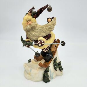 1998 Boyds Bears Santa In the Nick of Time Resin Figurine Santa Figurine #19175